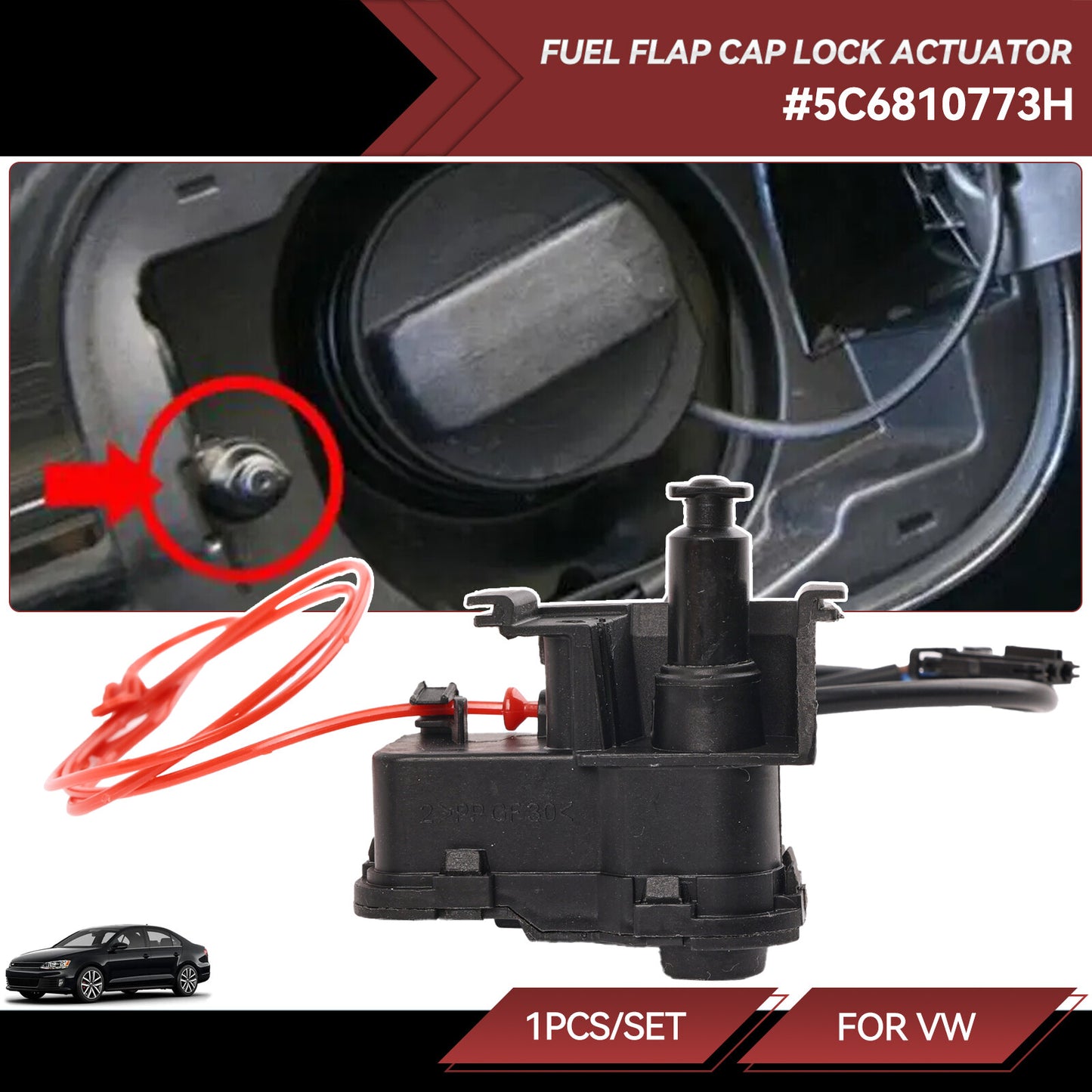 DE for VW for Golf 7 actuator central locking actuator vehicle fuel filler flap