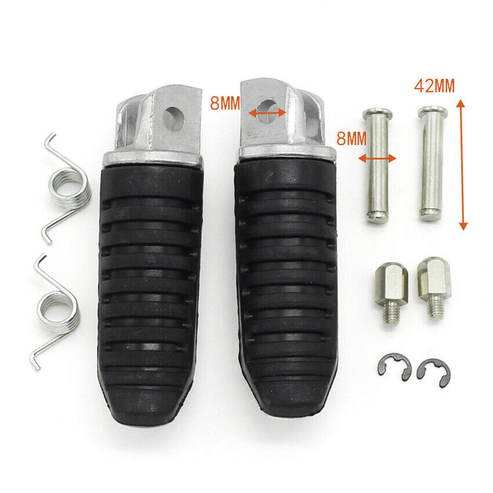 Front Rubber Footrest Peg Pedals Fit For GSF1200 GSF1250 Bandit GSX1300R B-King
