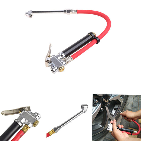 Car Tire Air Pressure Tester Meter Gauge Portable 120 PSI Inflating Gun Scale