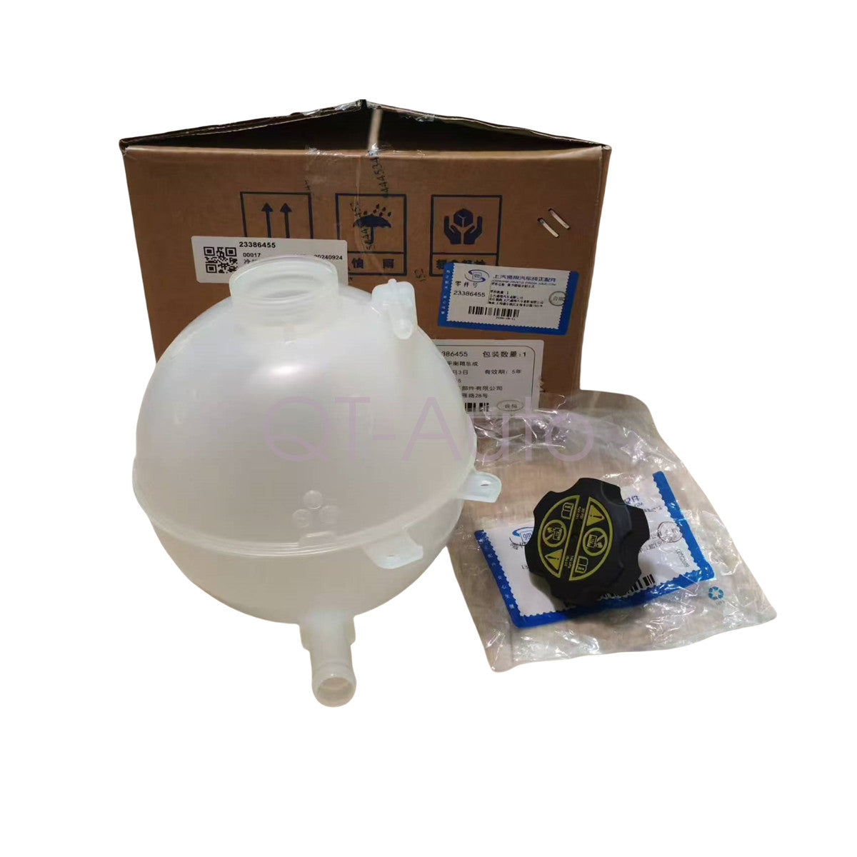 Radiator coolant reservoir tank + cap 23386455 for 2017-2024 for Cadillac XT4 XT5 XT6
