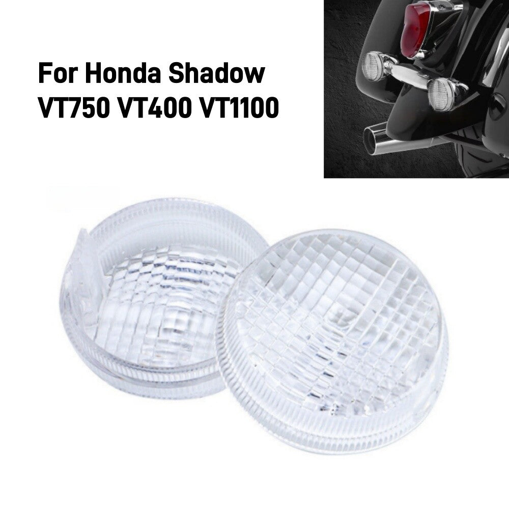 2Pcs Clear Turn Signal Light Lens Cover Cap for Honda Shadow VT750 VT400 VT1100
