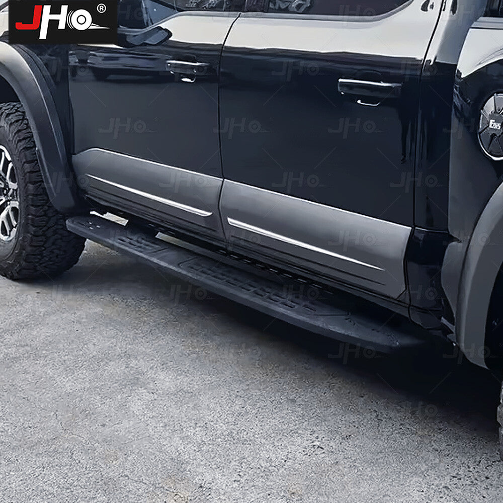 Black Side Door Body Guard Molding Cover Trim Fit for Ford F150 2022-2024