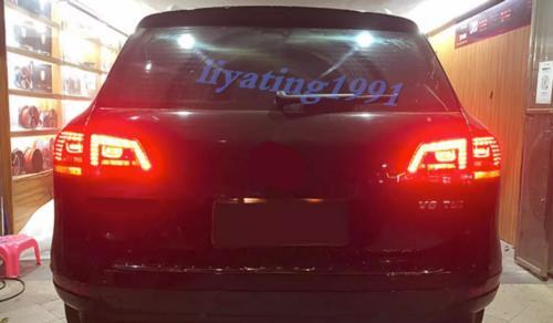 A pair of LED left and right taillight assemblies for Volkswagen Touareg 2011-2018.