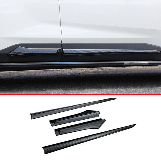for Toyota RAV4 2019-23 Carbon Fiber ABS Body Door Side Strip Guard trim Set 4x