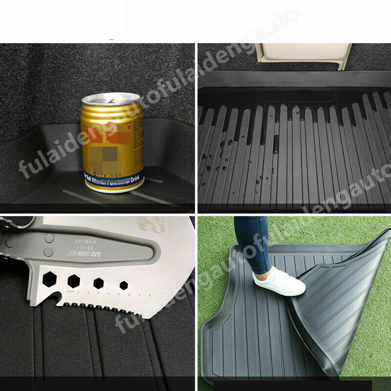 for Volvo XC40 2019-22 Black TPO Rear Trunk Cargo Floor Carpet Mat Liner Carpet