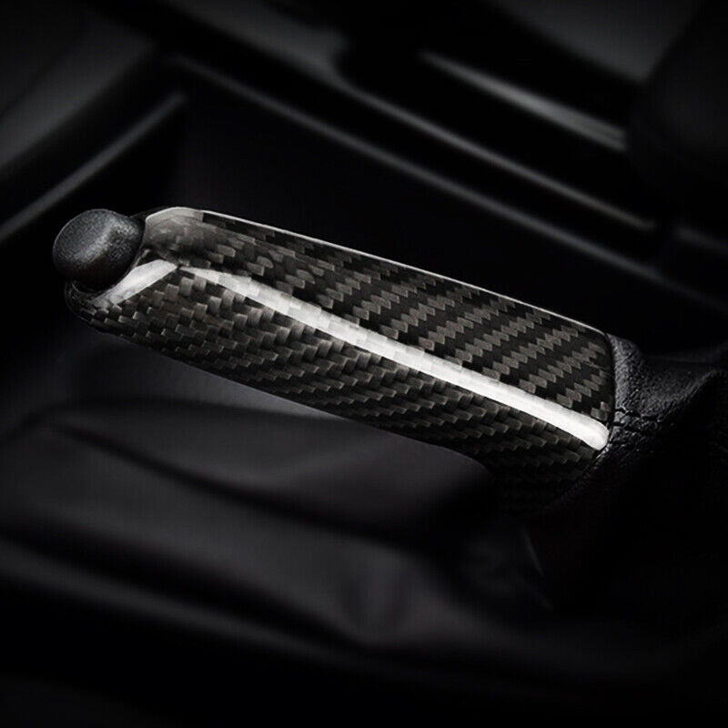 carbon fiber car handle and handbrake cover trim suitable for BMW 4 Series F32 F33 F36