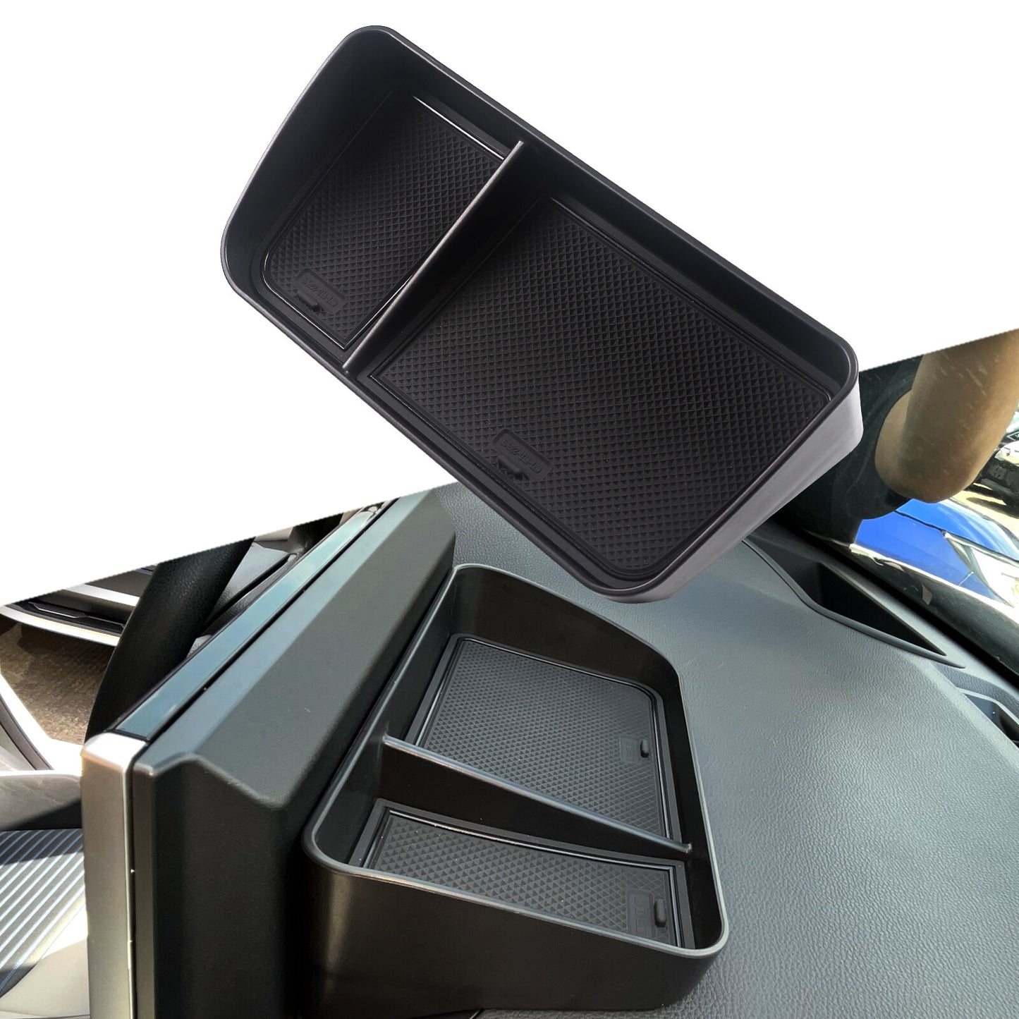 for Toyota RAV4 2019~2022 Dashboard Tray Car Console Storage Box Behind Screen