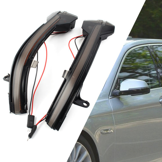 Pair Side Mirror Sequential Blink Turn Signal Light for BMW 5 6 7 Series