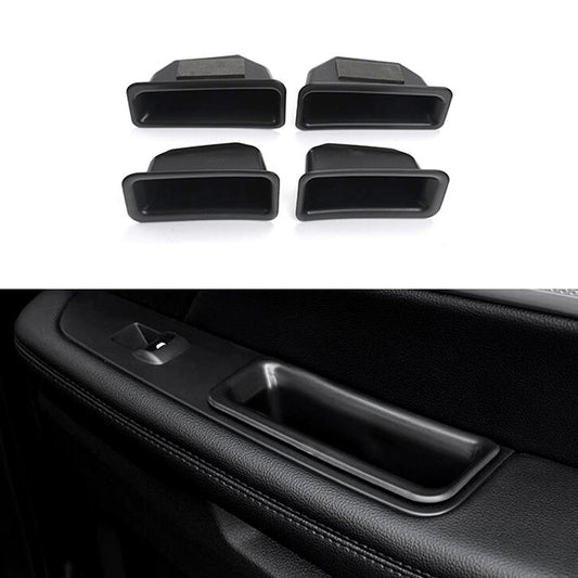 for Ford Explorer 2016-2019 Black Inner Door Armrest Storage Box Tray Trim 4X