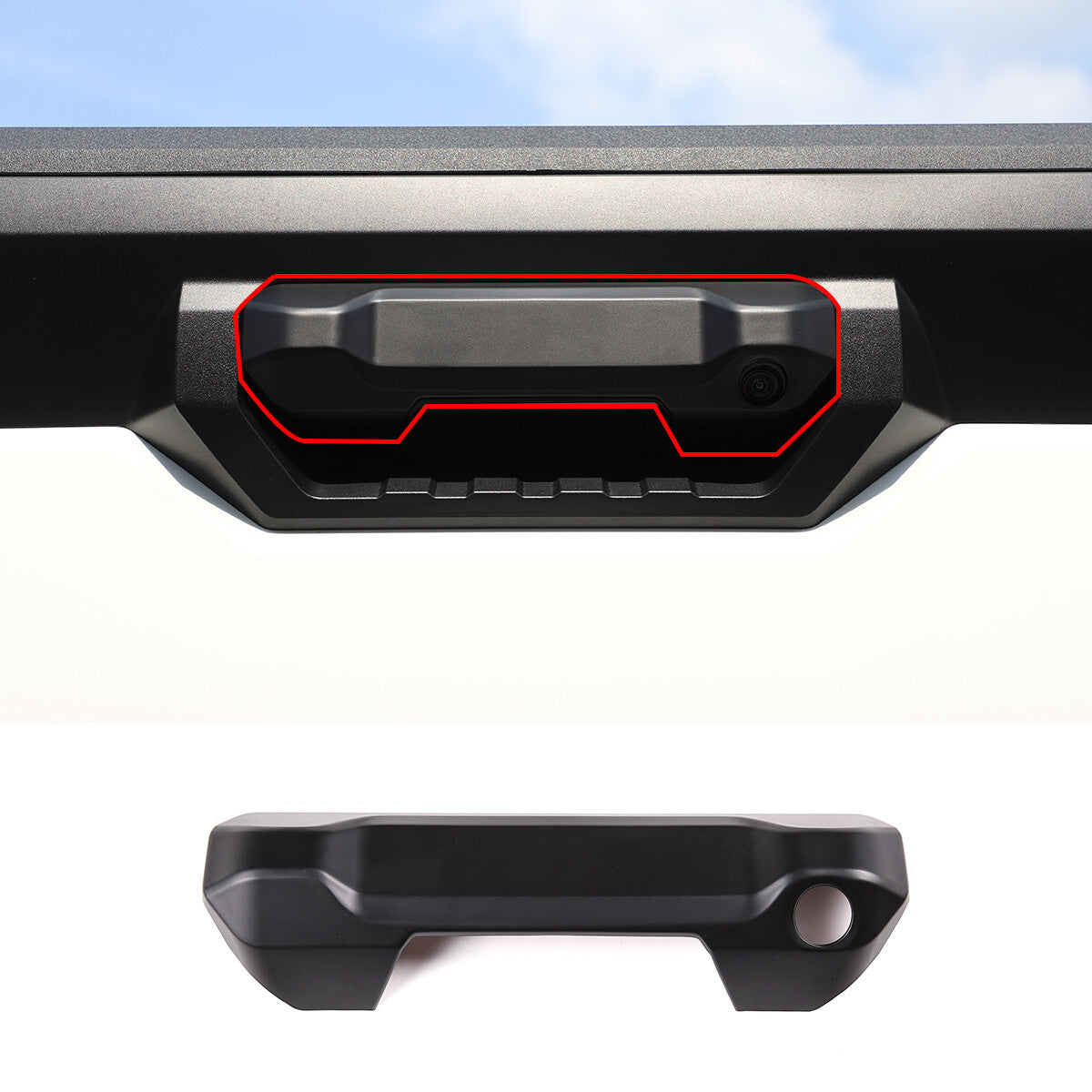 Black door pillar trim covers for Land Rover Discovery LR3 LR4 (2004-16)