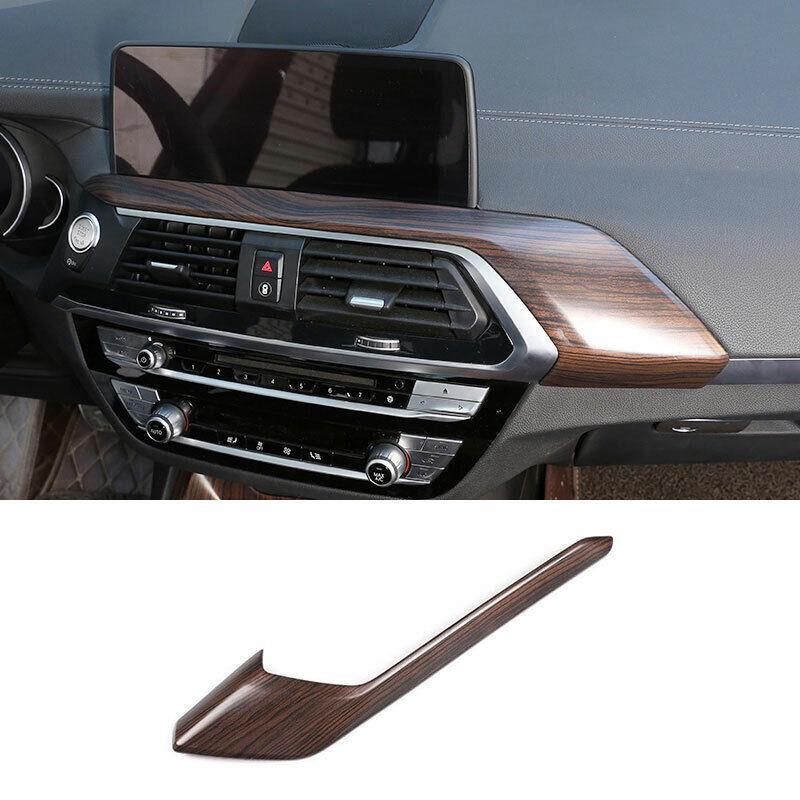 for BMW X3 G01 X4 2018-2021 Pine Wood Grain Console Instrument Strip Trim 1PCS
