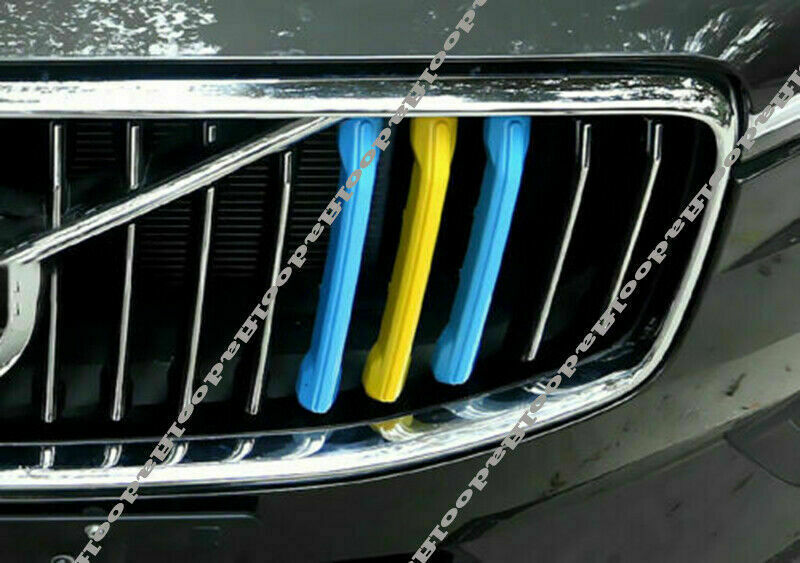 for Volvo XC60 2018-2021 3-Color Front Center Mesh Grille Grill Strip Cover Trim