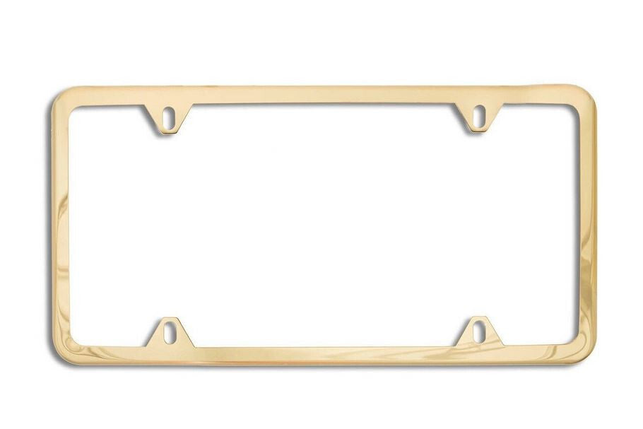 Gold-plated license plate cover caps and trunk boots for Jeeps