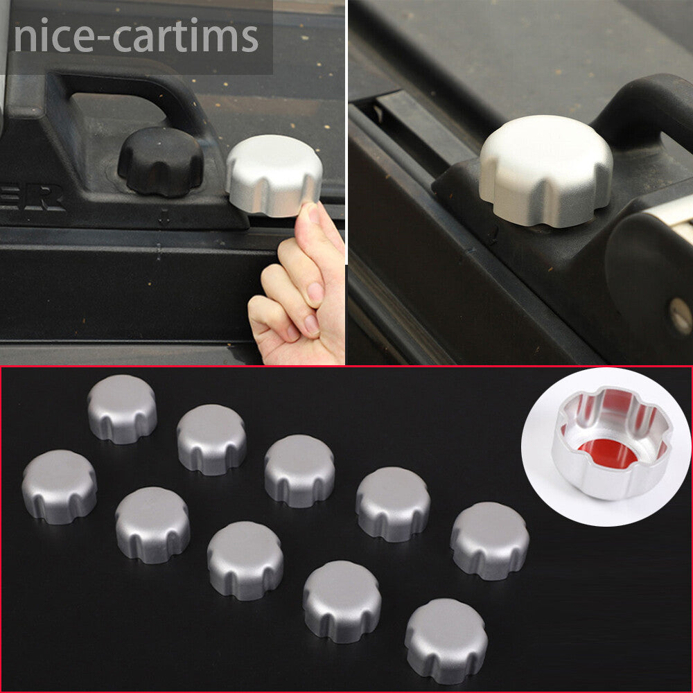 10¡ÁAlloy Silver Roof Luggage Rack Positioning Screw Trim For HUMMERH2 2003-09