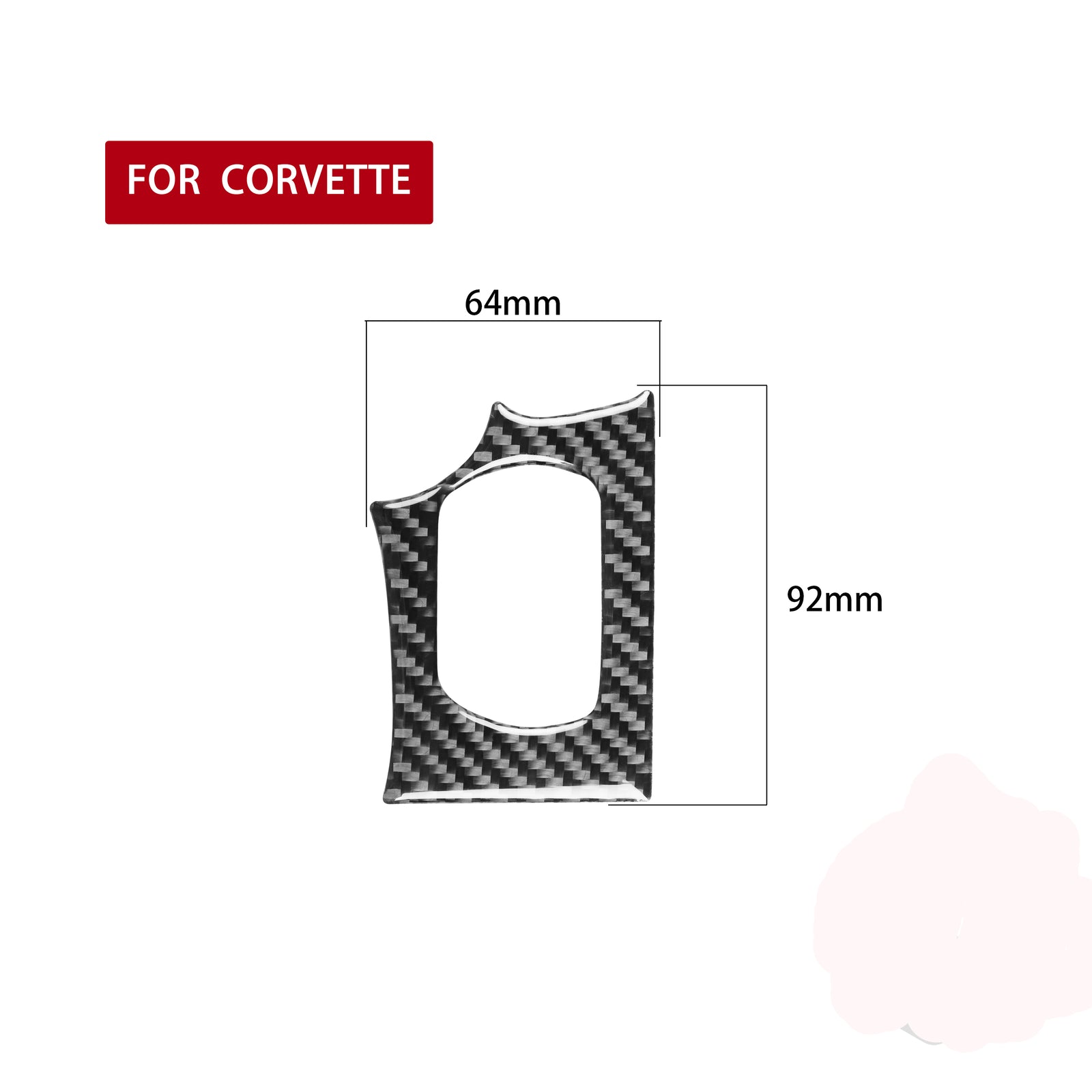 for Chevrolet for Corvette C6 2005-2007 Carbon Fiber Lighter Switch Panel Cover Trim