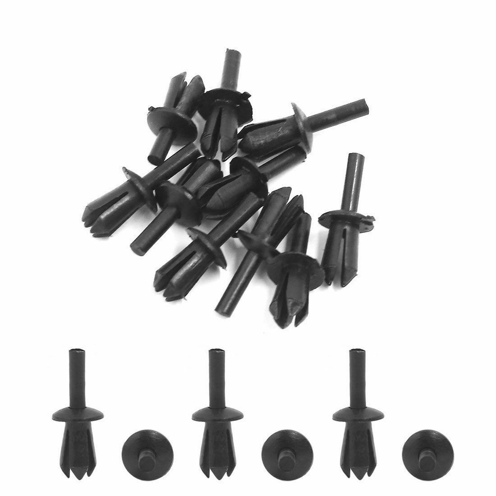 50pcs Universal Plastic Door Trim Panel Retainer Push Rivet Clips for BMW Car