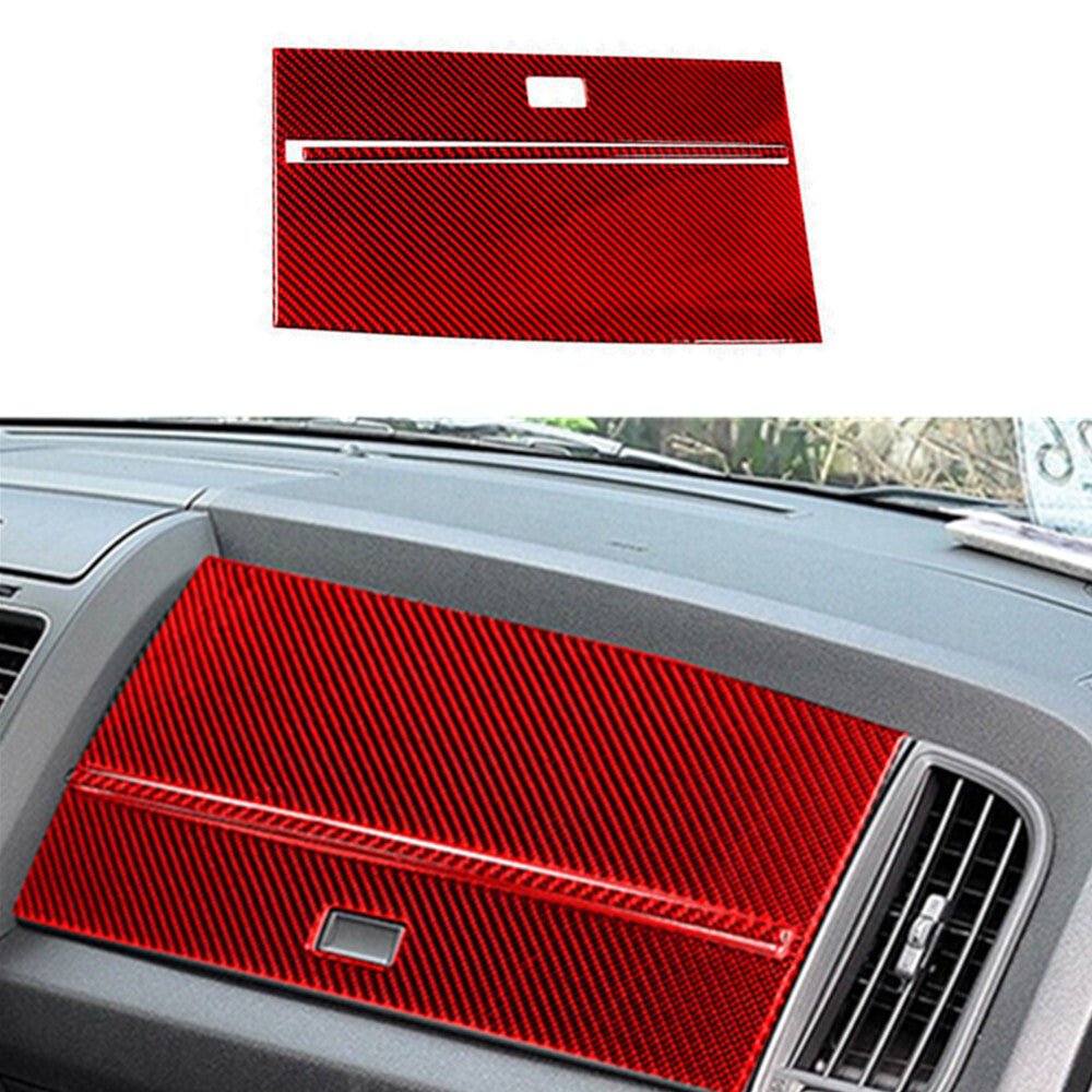 2Pcs Red Carbon Fiber for Co -pilot Dashboard Panel Trim for Dodge Journey 2009-2010