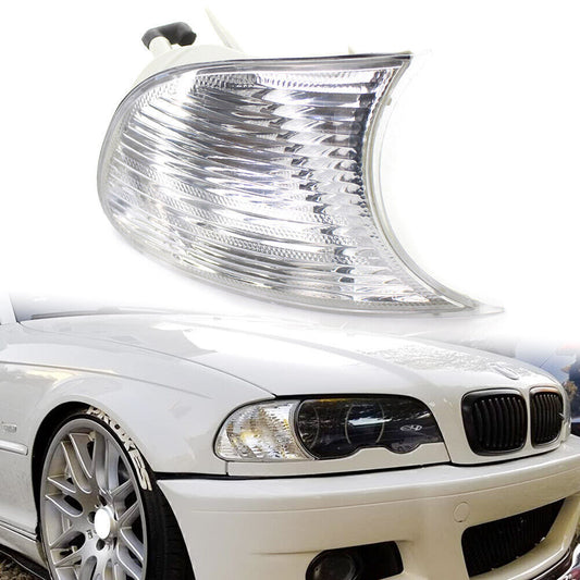 Corner Turn Signal Light Clear Lens Right Side Fits for BMW E46 3-Series 2DR 2000-01