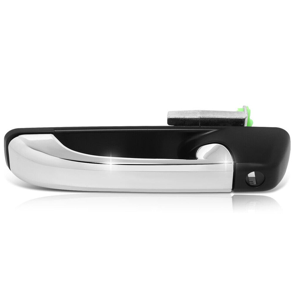 4x Car Front Rear Exterior Door Handle Set with Driver Chrome Black for Ram