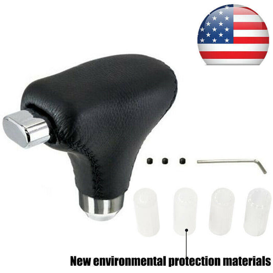 Universal Leather Automatic Manual Gear Shift Knob Shifter Handle Lever Stick