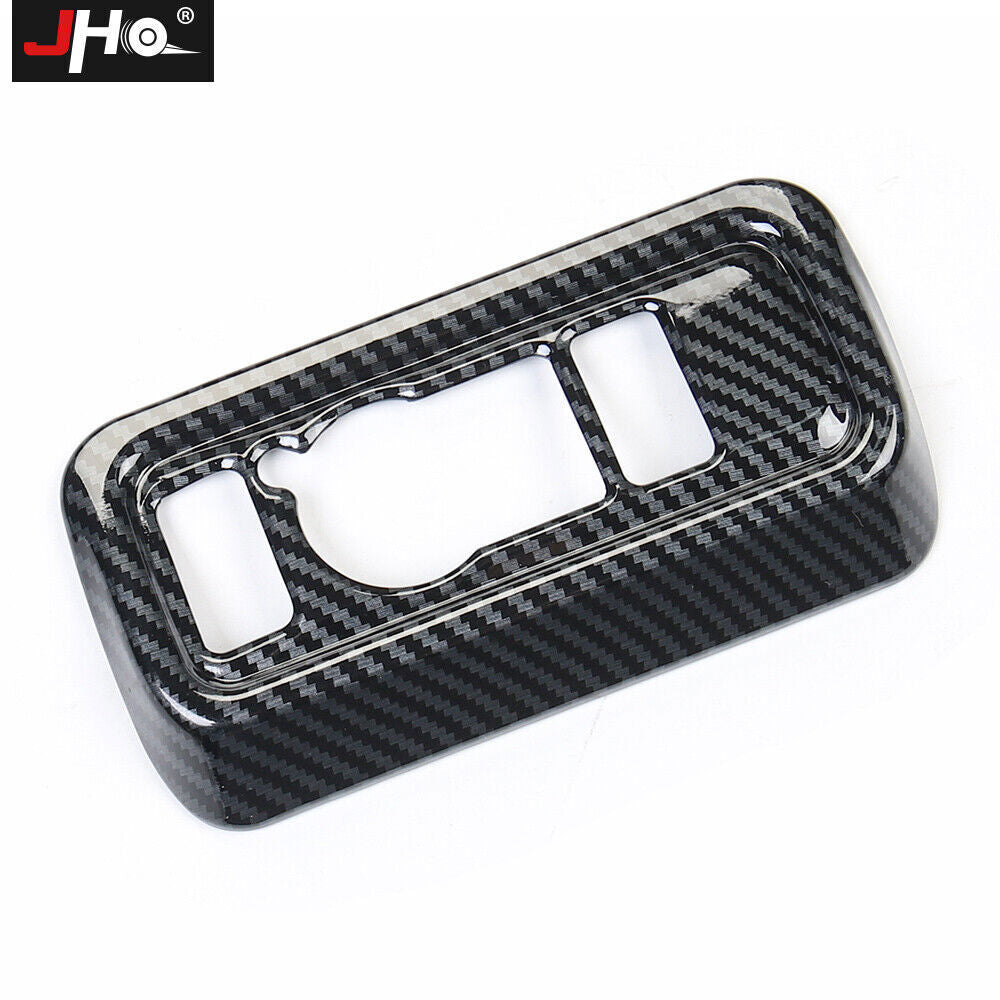 Carbon Fiber Black Car Head Light Switch Cover Trim Frame for Ford Explorer