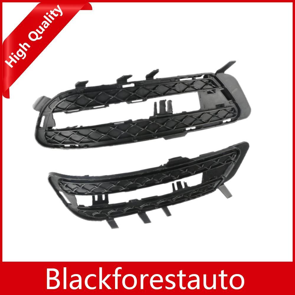 Front LHRH Side Fog Lamp Light Mesh Grille Trim for Mercedes E350 E550 09-16