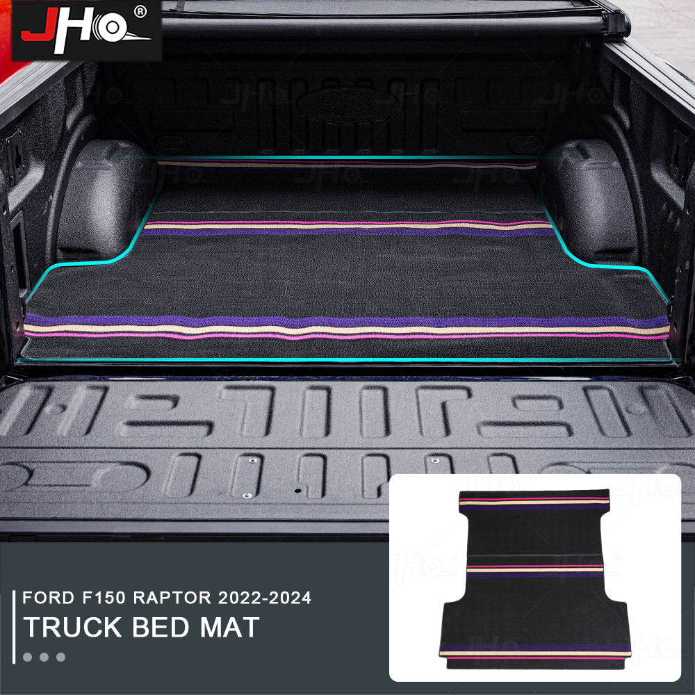 Truck Bed Mat for Ford F150 Custom Rear Cargo Trunk Protector Liner Black