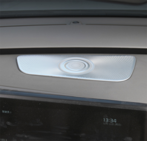 for Kia Carnival 2022-2023 Matte Silver Inner Dashboard Speaker Cover Trim 3X