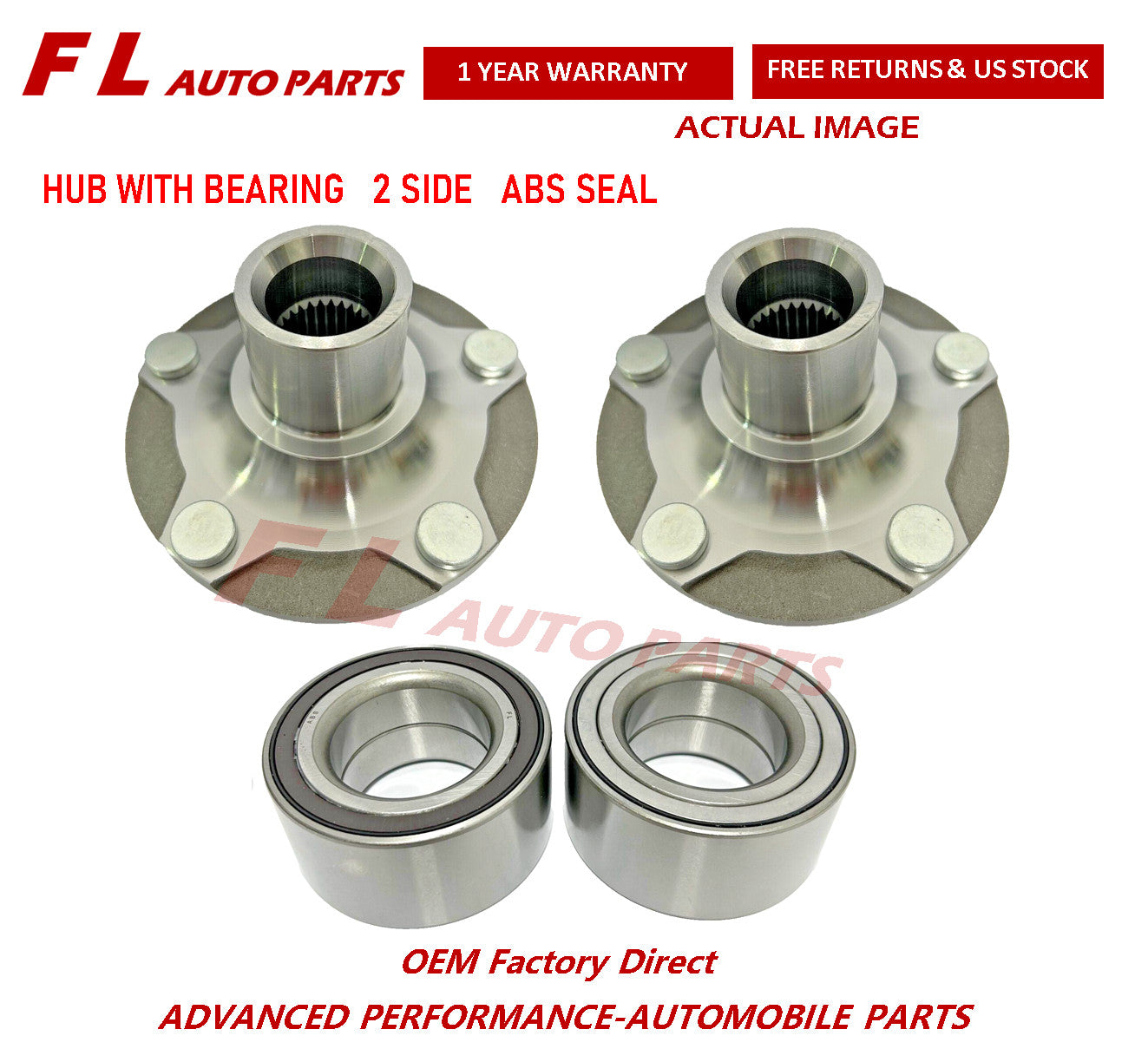 for Suzuki SX4 2007-2013 Front Wheel Hub  Bearing 2 Side 43420-80801