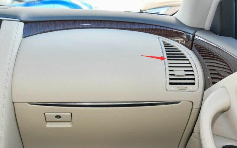 for Nissan Armada Y62 2017-2020 Carbon Fiber Console LR Air Outlet Vent Trim