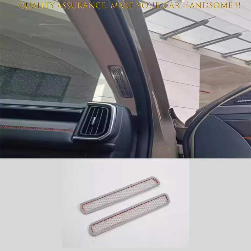 2P for Mazda CX-50 23-25 Silver steel Front A Pillar Air Outlet Vent Cover Trims