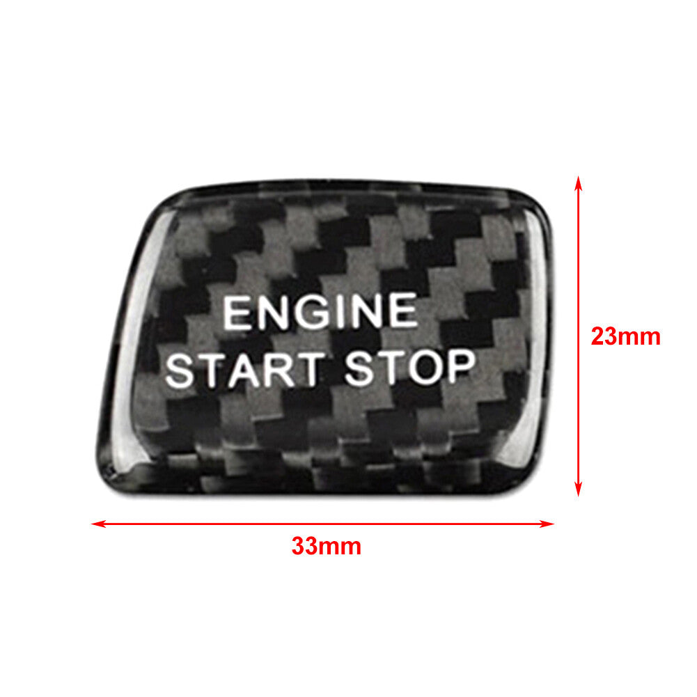 Inner Engine Start Stop Button Cover Stickers for Chevrolet Camaro Carbon Fiber