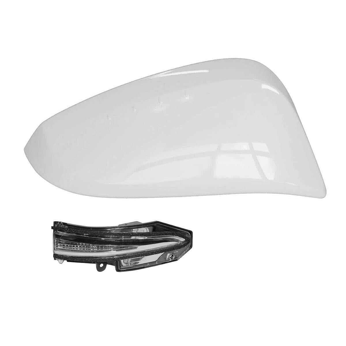 2PC Right Side Mirror Turn Signal Light w/Cover Cap for Toyota RAV4 2016-2018