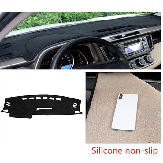 Black Inner Dashboard Dash Mat DashMat Sun Cover Pad for Toyota RAV4 2013-2018