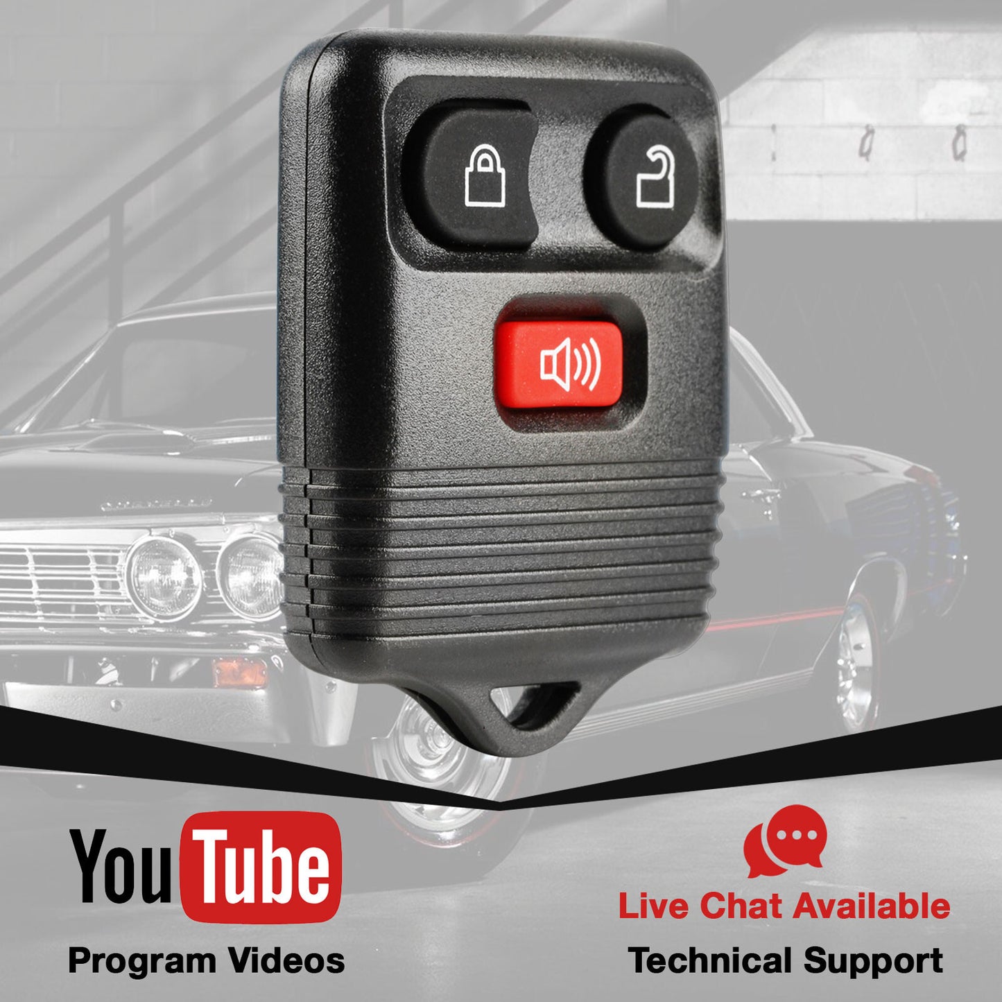 2. Compatible with 2001, 2002, 2003, 2004, 2005, 2006, and 2007 for Ford Escape Ranger remote keychain.