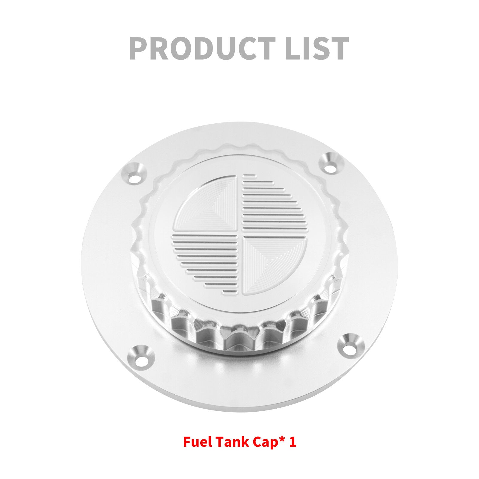 Gas Feul Tank Cap Oil Tank Chrome Petrol Cap Cover Fit for BMW K1 K75 K100 K1100