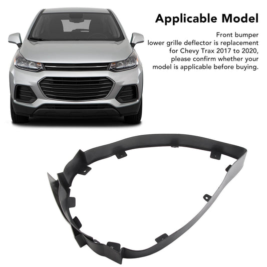 Front Bumper Lower Grille Deflector 42537715 42345145 42546377 Black Bumper