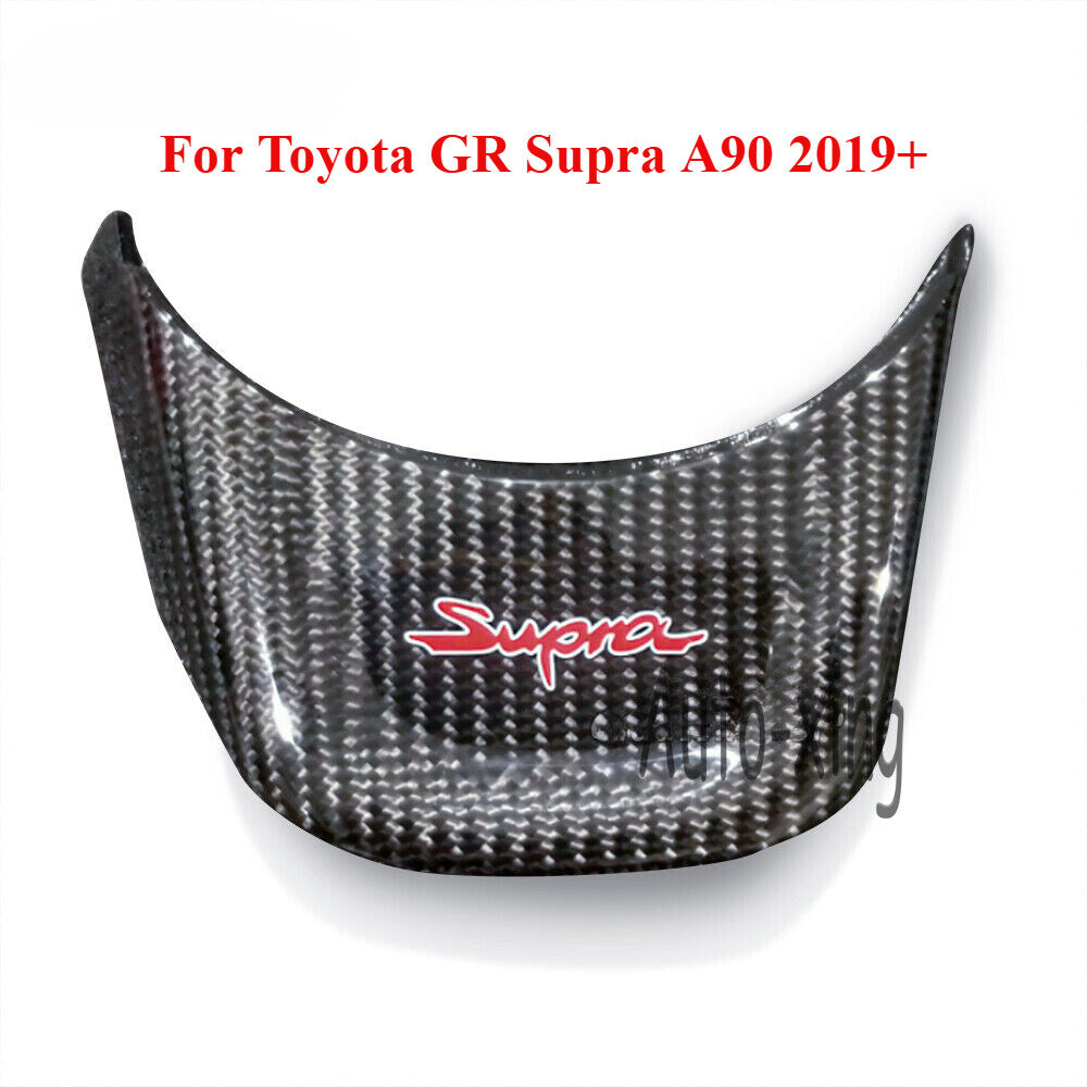 Replace Carbon Fiber Steering Wheel Trim/Cover Fit for Toyota GR Supra A90 2019+