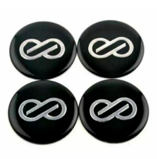 4x45mm Enkei Wheel Center Hub Sticker RIM Sticker Black