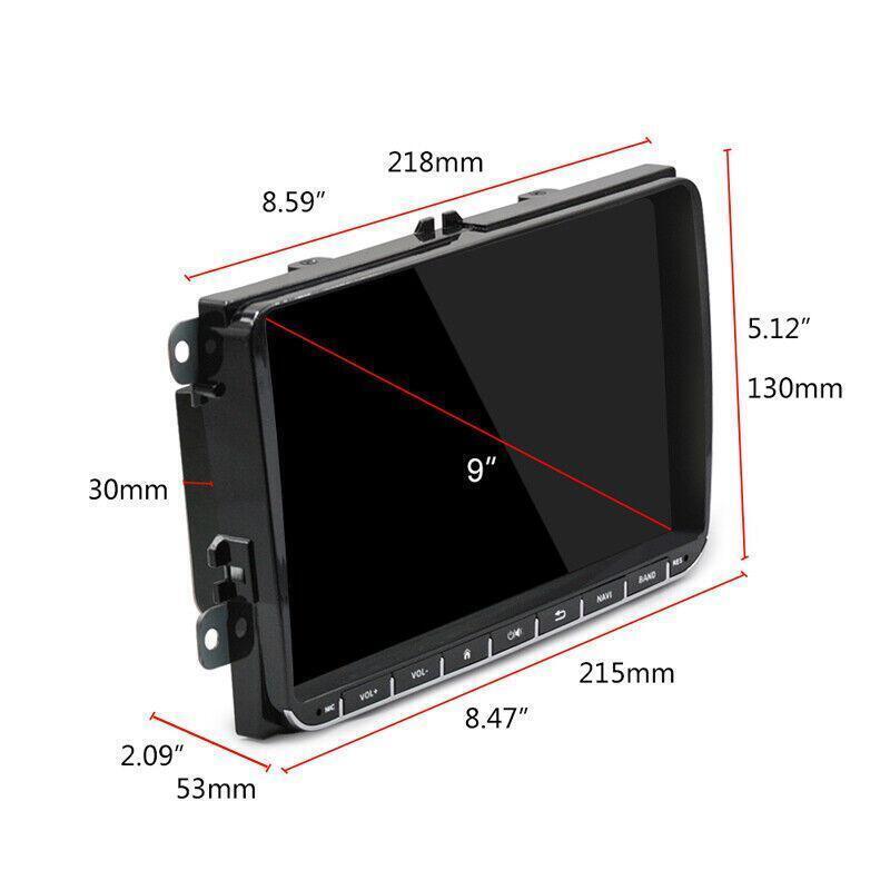 9 MP5 Carplay Car Radio 2Din Android 10.1 GPS Stereo Navi Player WiFi Quad Core