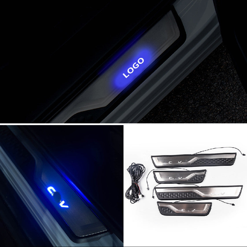 for Honda CR-V 2017-2022 Illuminated LED Door Sill Scuff Guard Mouldings cover