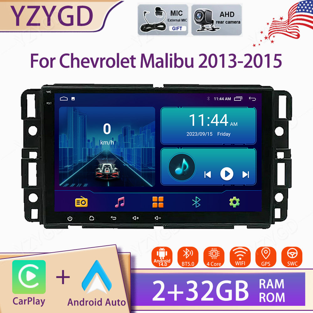 for Chevrolet Malibu 2013-2015 Android Auto Carplay Car Stereo Radio Screen GPS