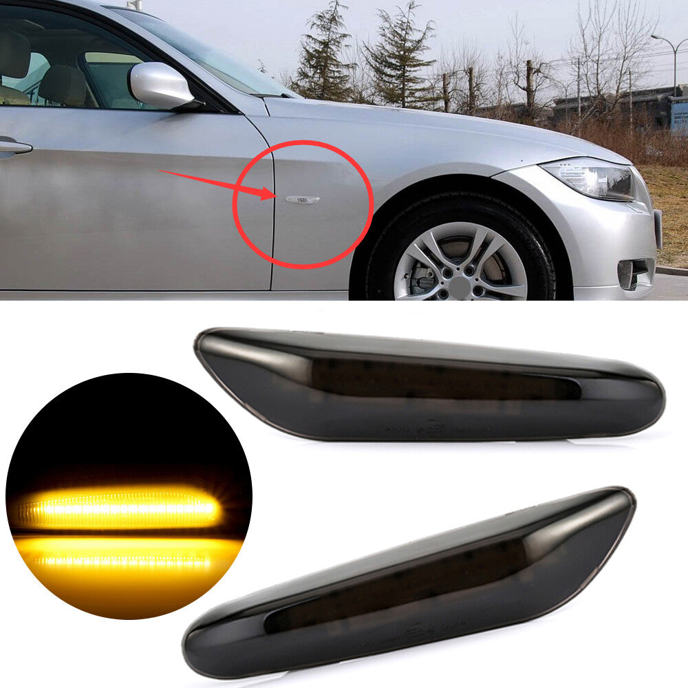 Lens Indicator LED Repeater Marker Light for BMW 1 3 5 Series X3 E83 E46 E61 E93