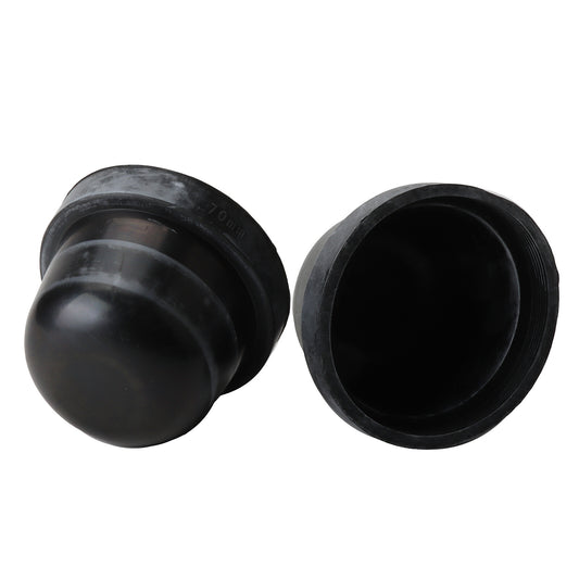 2pcs 70mm Rubber Car Headlight Housing Extended Dust Cover Boot Caps Accessories