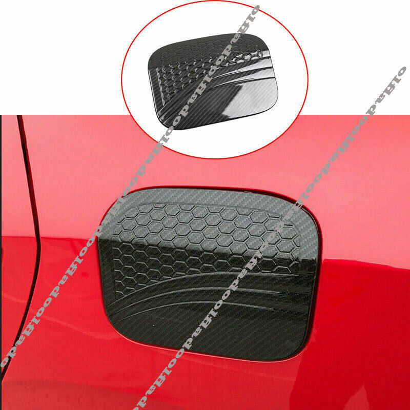 for Honda for Civic Sedan 2016-2021 Carbon Fiber Fuel Tank Cap Oil Gas Cover Trim