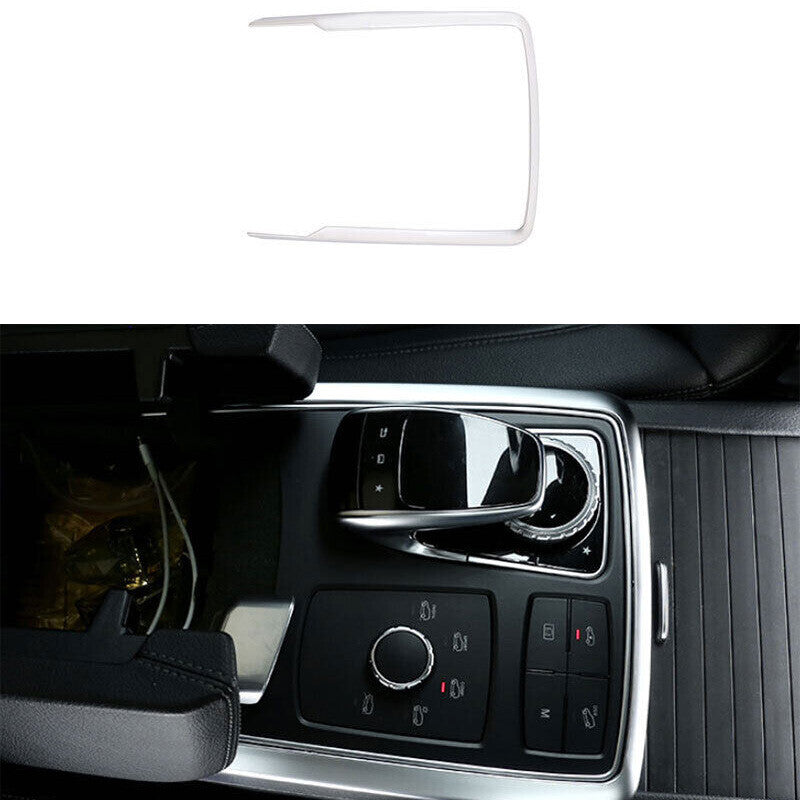 for Benz GLE GLS 2016-2019 Silver ABS Central Console Gear Shift Cover Trim 1PCS