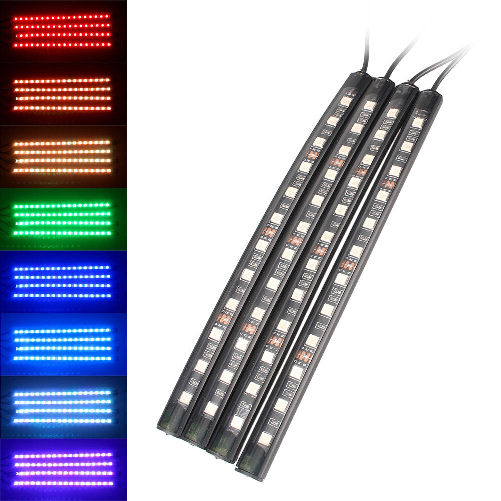 12V LED Interior Lights RGB Decorative Colourful Remote Music Control Set