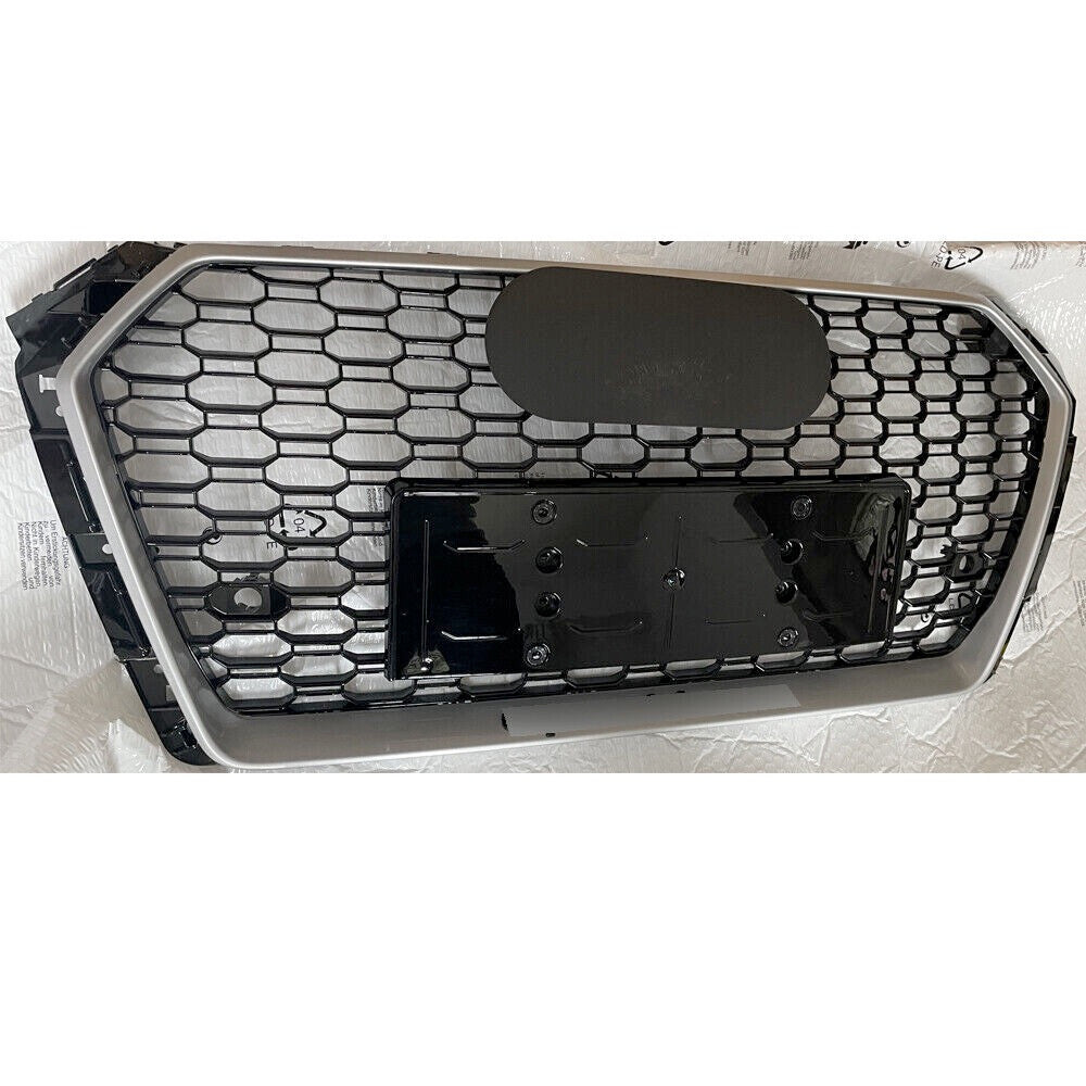 Front Honeycomb Grille Fit for Audi A4/S4 2017-2019 New RS4 Style Grill W/Decor