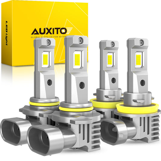 AUXITO 9005+H11 LED Headlight Combination High/Low Beam Bulb Kit with Ultra-Clear Lighting
