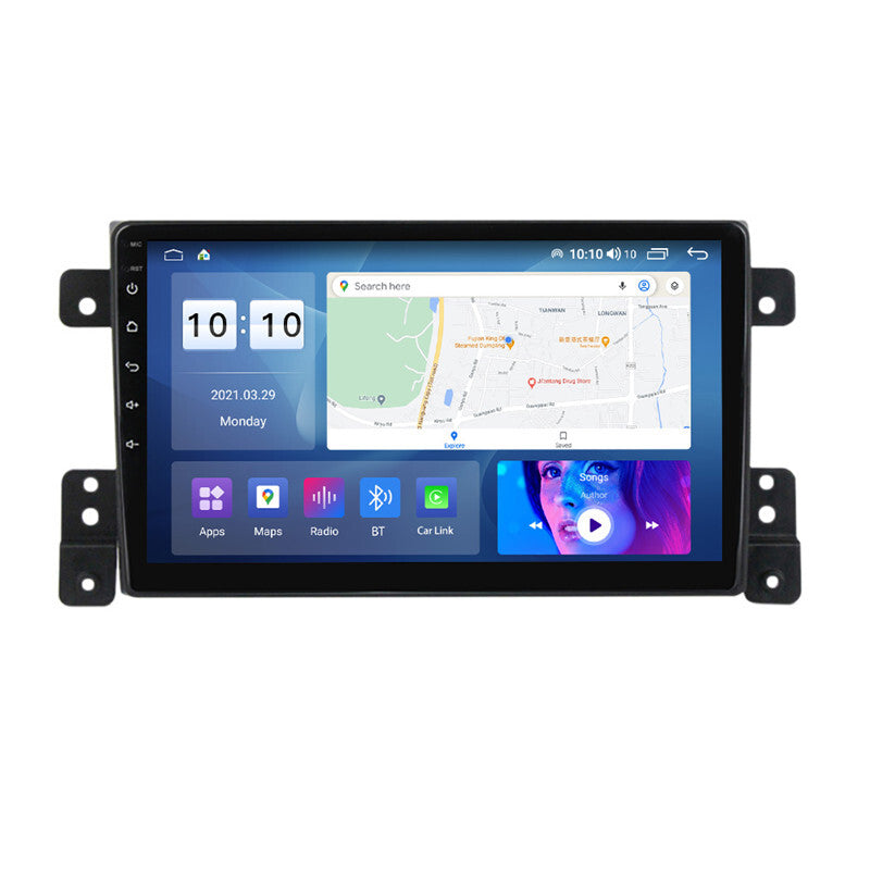 9in 1+16G WiFi Bluetooth Car Android Radio for 05-15 Grand Vitara GPS Navigation